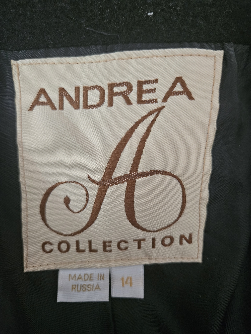 ANDREA COLLECTION Black Long Single-Breasted Trench Coat - Picture 7 of 8
